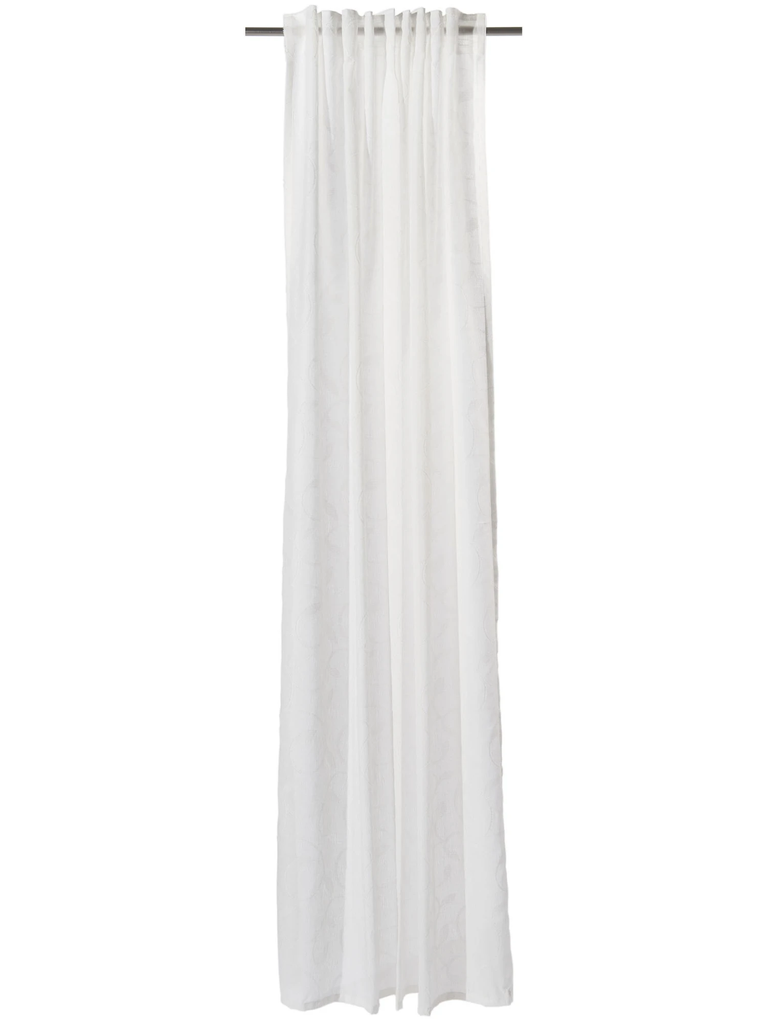 Vorhang mit Gardinenband, Offwhite Vorhang Mit Gardinenband, Offwhite -Einrichtungsgegenstände Geschäft Enna Gardine VerdeckteSchlaufe Weiss Offwhite 140x245 pla1