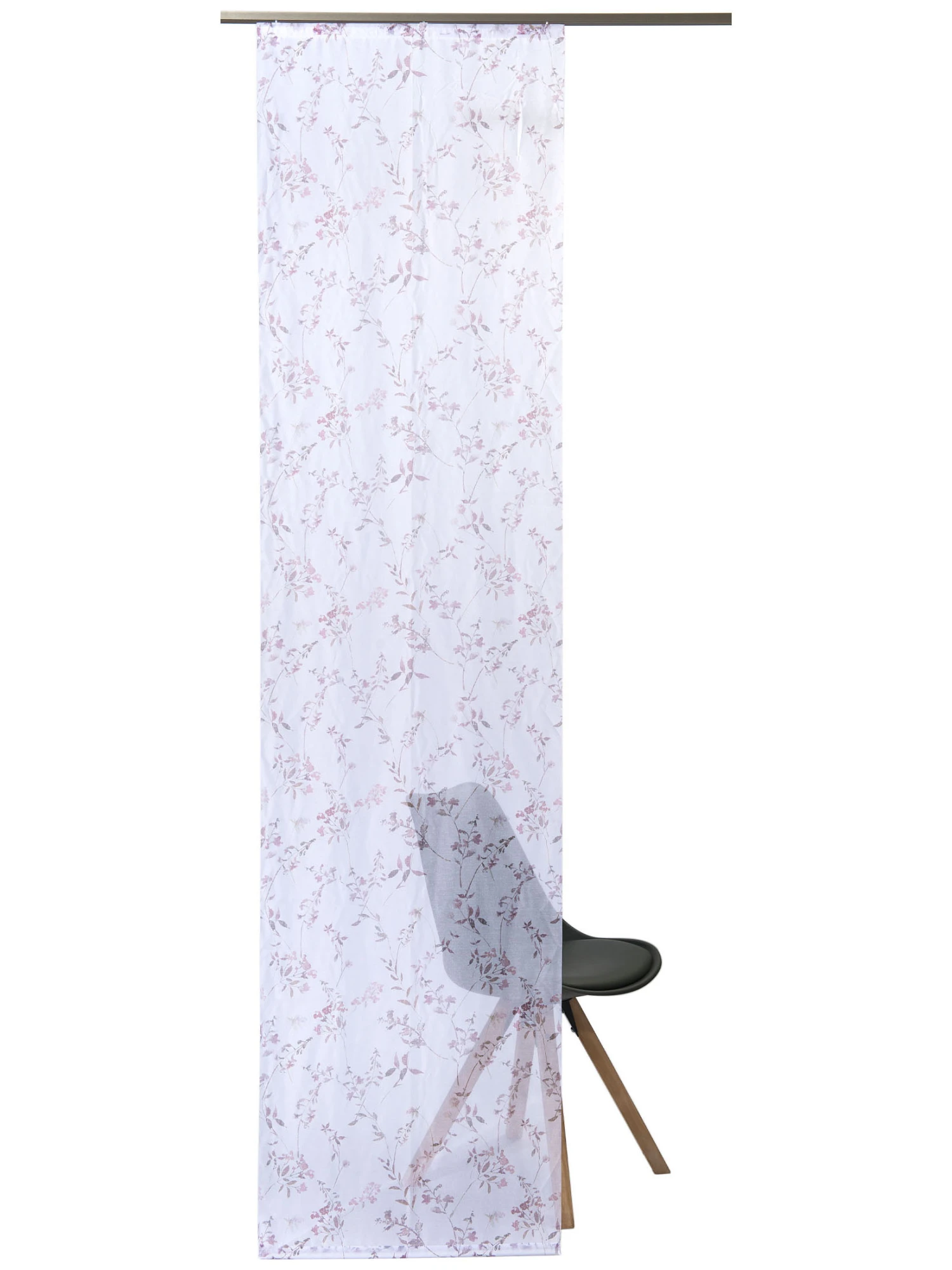 Flächenvorhang, Rose Flächenvorhang, Rose -Einrichtungsgegenstände Geschäft Evi Gardine Flaechenvorhang Rosa Rose 60x245 pla2