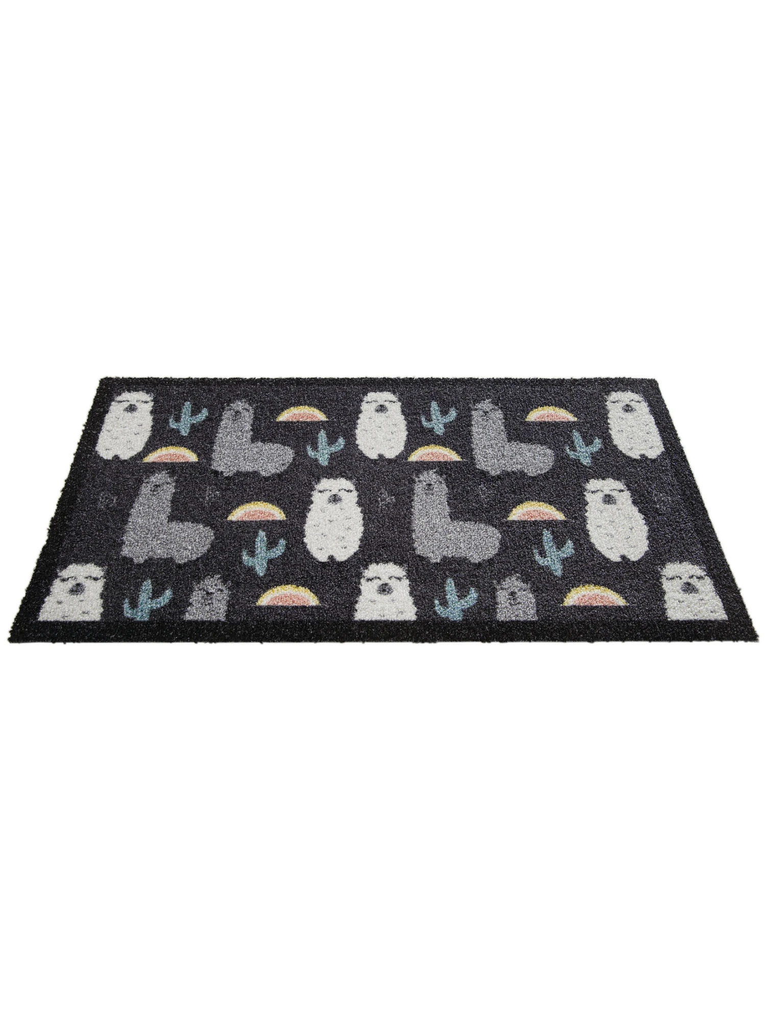 Fußmatte, Lama All Over Fußmatte, Lama All Over -Einrichtungsgegenstände Geschäft Fashion Fussmatte grau LamaAllOver 50x80 fper