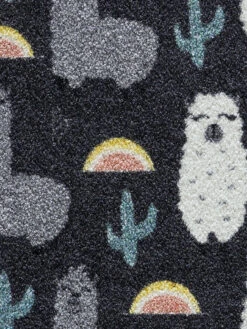 Fußmatte, Lama All Over 5 Fußmatte, Lama All Over -Einrichtungsgegenstände Geschäft Fashion Fussmatte grau LamaAllOver 50x80 lup