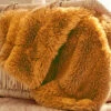 Decke, Curry 2 Decke, Curry -Einrichtungsgegenstände Geschäft Fluffy Decke Orange Curry 150x200 mil