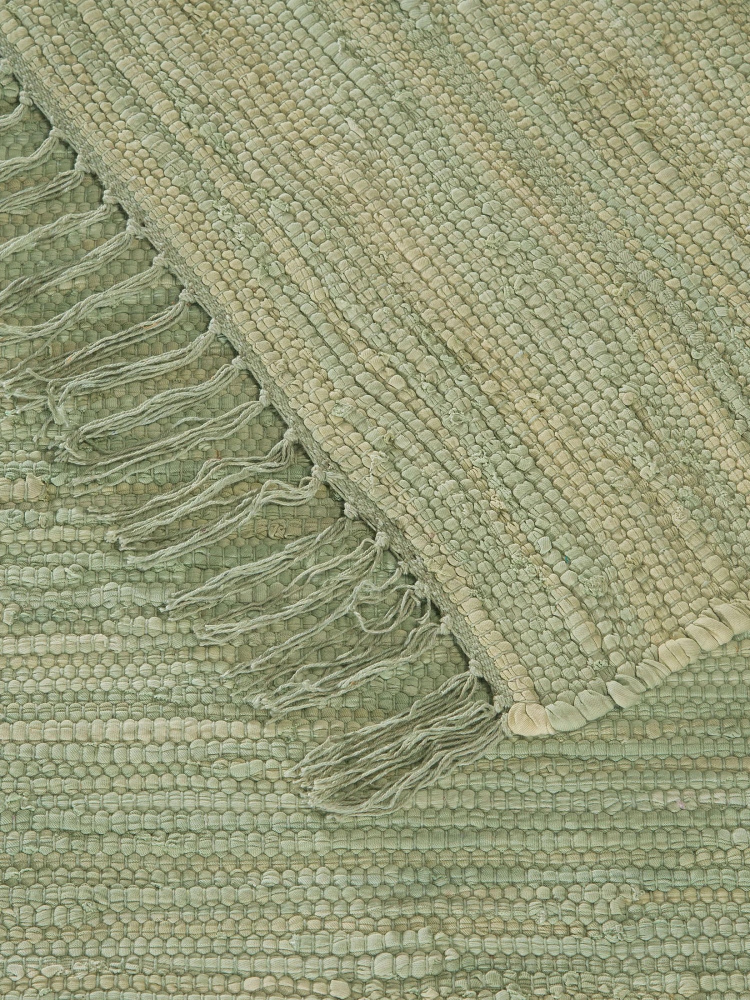 Baumwoll-Teppich, Green Baumwoll-Teppich, Green -Einrichtungsgegenstände Geschäft Froesunda BaumwollTeppich Hellgruen Green 170x240 wel