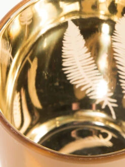 Teelichthalter, Gold -Einrichtungsgegenstände Geschäft GoldenLeaves Teelichthalter Gold 12x12x18 lup1