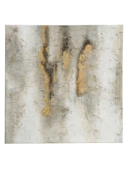 Leinwand-handgemalt, Beige -Einrichtungsgegenstände Geschäft GraueFantasie Leinwandbild Beige Graubeige 80x80 pla02