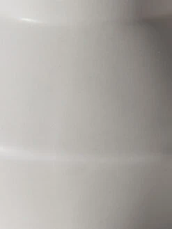 Vase, Hellgrau -Einrichtungsgegenstände Geschäft Hanon Vase Weiss Hellbeige 13x13x20 lup2