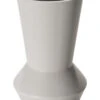 Vase, Hellgrau -Einrichtungsgegenstände Geschäft Hanon Vase Weiss Hellbeige 13x13x20 per