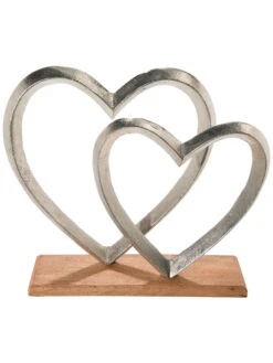 Objekt, Nickel -Einrichtungsgegenstände Geschäft HeartforTwo Aufsteller Silber Nickel 8x27x272C9 per1