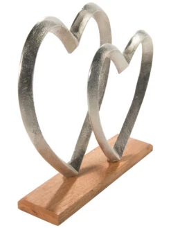 Objekt, Nickel -Einrichtungsgegenstände Geschäft HeartforTwo Aufsteller Silber Nickel 8x27x272C9 per3