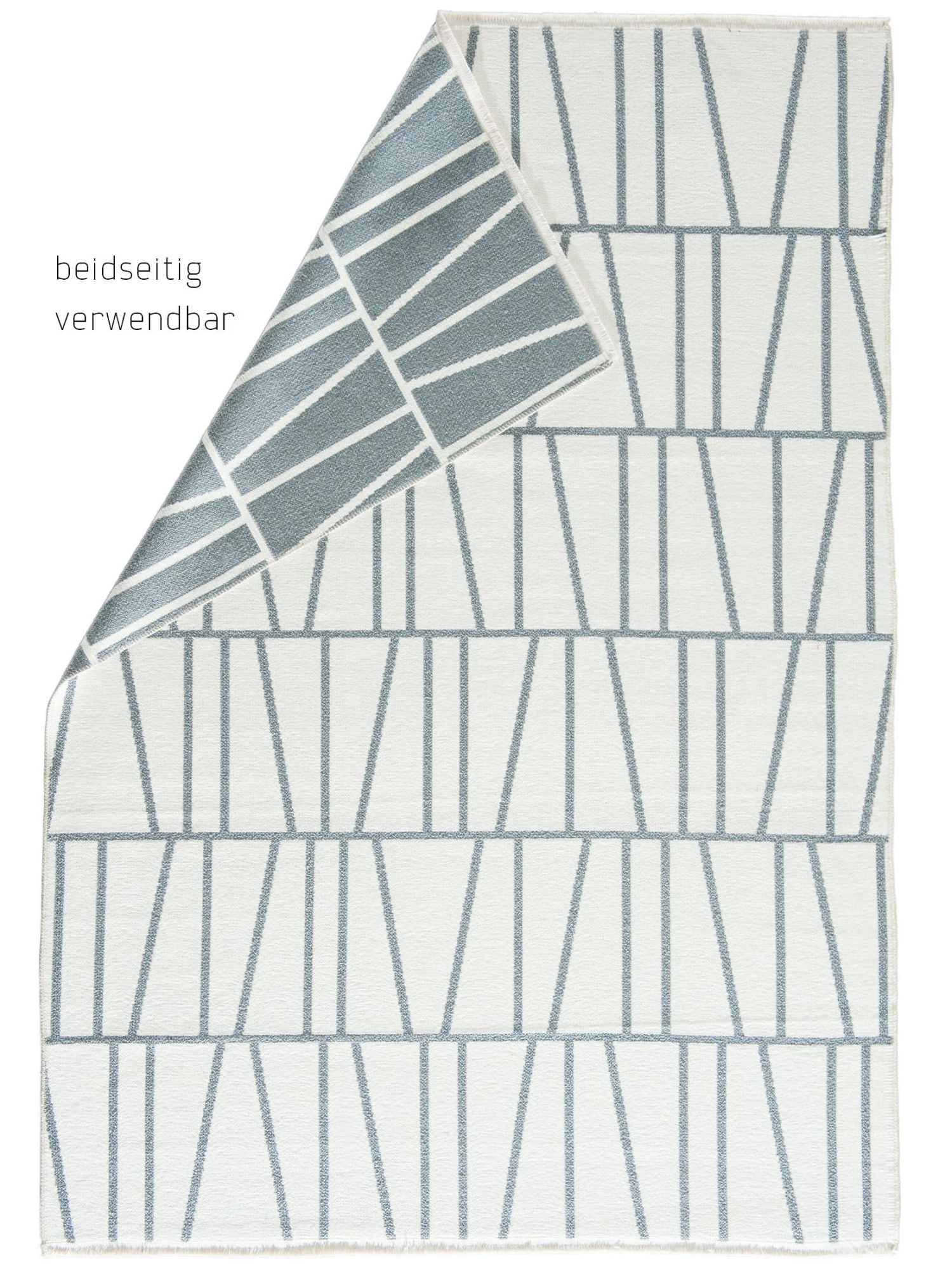 Moderner Teppich, Creme/grau Moderner Teppich, Creme/grau -Einrichtungsgegenstände Geschäft Hedda ModernerTeppich Grau Creme grau 160x230 pla3