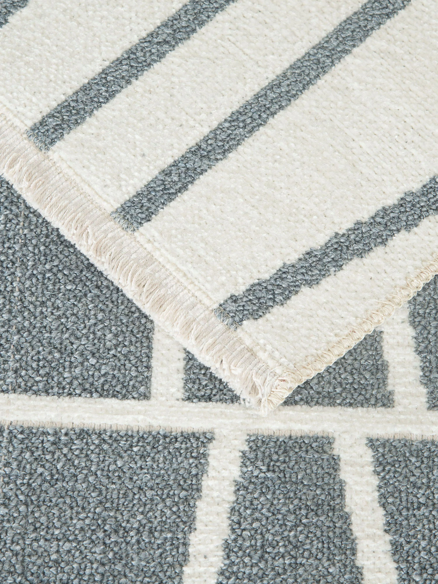 Moderner Teppich, Creme/grau Moderner Teppich, Creme/grau -Einrichtungsgegenstände Geschäft Hedda ModernerTeppich Grau Creme grau 160x230 wel2