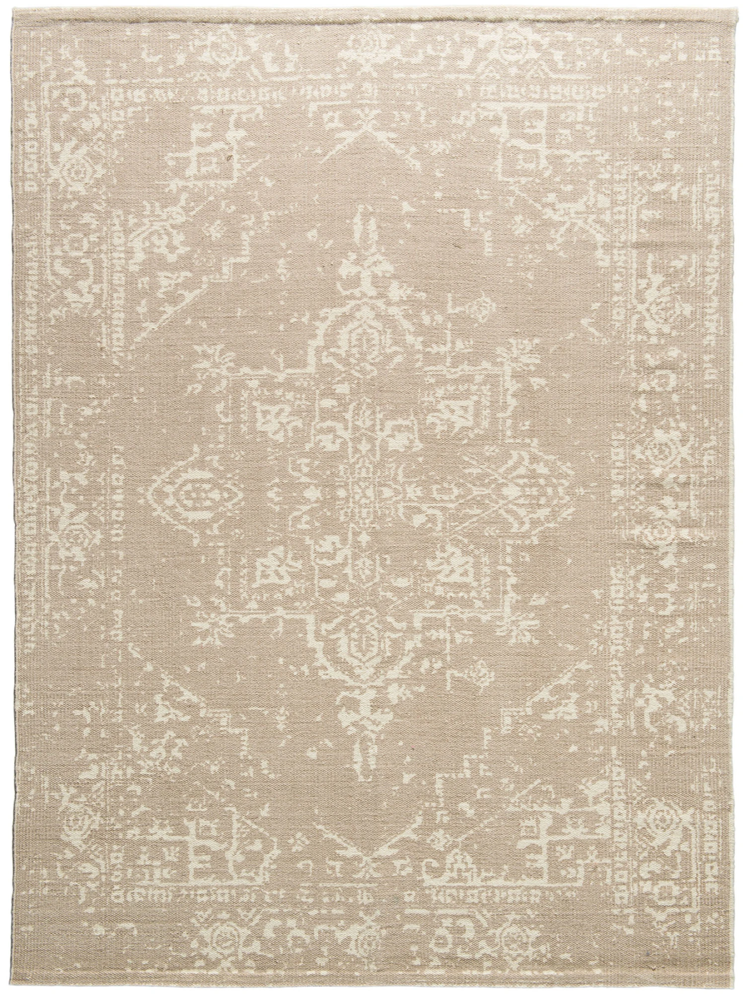 Baumwoll-Teppich, Vintage Beige Baumwoll-Teppich, Vintage Beige -Einrichtungsgegenstände Geschäft Henfield FlachgewebeTeppich Beige VintageBeige 170x240 pla