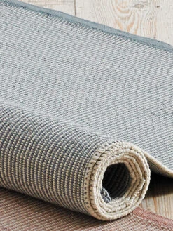 Flachgewebe-Teppich, Gletscher -Einrichtungsgegenstände Geschäft Hoegland Handwebteppich blau gletscher lup