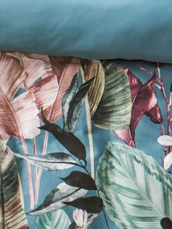 Satin-Bettwäsche, Petrol -Einrichtungsgegenstände Geschäft Jale Bettwaesche Mehrfarbig Petrol 135x200 lup