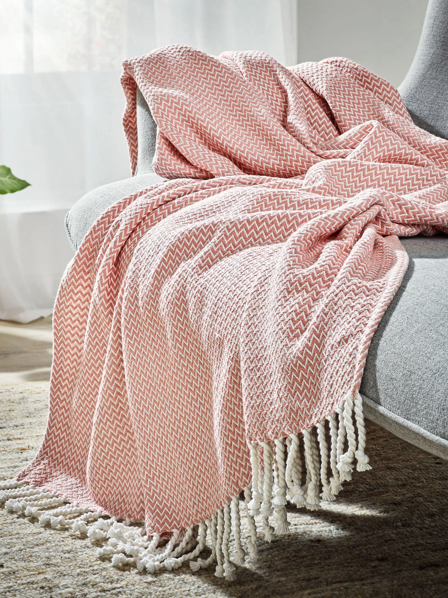 Decke, Altrosa Decke, Altrosa -Einrichtungsgegenstände Geschäft Jenson Decke Rosa Altrosa 150x200 mil