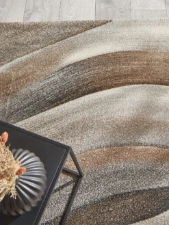 Moderner Teppich, Mandel 3 Moderner Teppich, Mandel -Einrichtungsgegenstände Geschäft Kaleidoskop ModernerTeppich Braun Mandel 160x230 spar