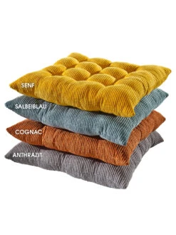 Stuhlkissen, Anthrazit -Einrichtungsgegenstände Geschäft Kalle Sitzkissen div stapel 1