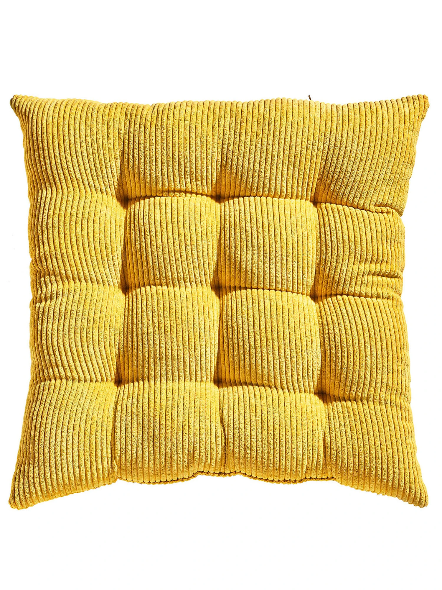 Stuhlkissen, Senf Stuhlkissen, Senf -Einrichtungsgegenstände Geschäft Kalle Sitzkissen gelb Senf 44x44 pla