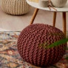 Pouf, Sweet Home Brown 1 Pouf, Sweet Home Brown -Einrichtungsgegenstände Geschäft Kiruna Sitzpouf braun sweethomebrown rund mil