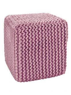 Strick-Pouf, Rose