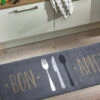 Fußmatte, Bon Appetit -Einrichtungsgegenstände Geschäft Kitchen Fussmatte Grau BonAppetit 50x150 mil