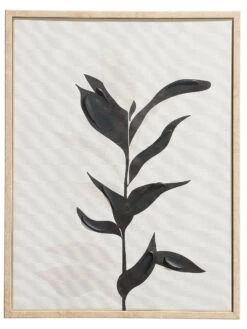 Leinwand-Druck-handbemalt, Schwarz/Weiss -Einrichtungsgegenstände Geschäft Klimata Druckgerahmt SchwarzWeiss 30x40 pla