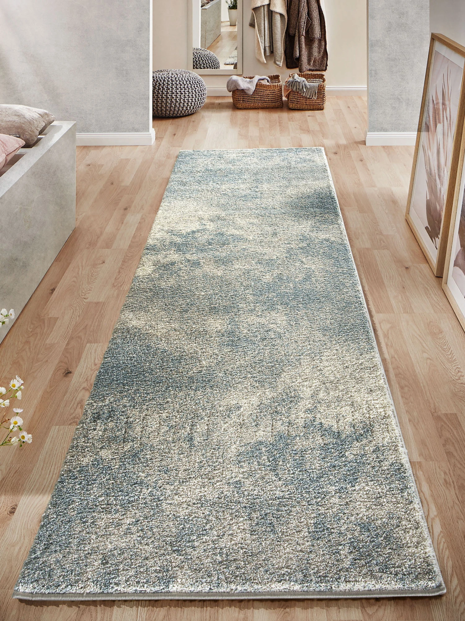 Läufer, Stratus Läufer, Stratus -Einrichtungsgegenstände Geschäft Kumulus Laeufer Blau Stratus 80breit mil