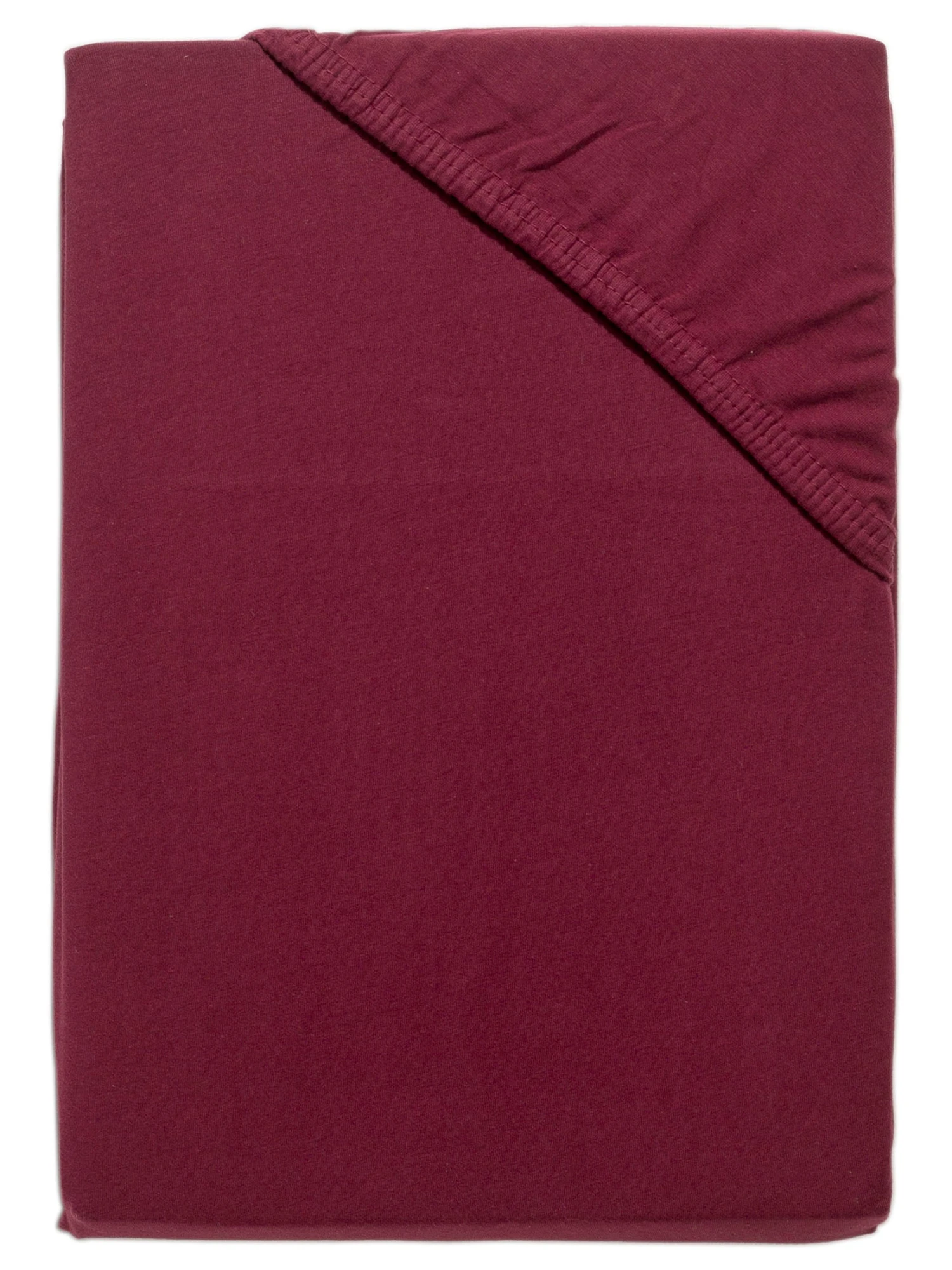 Spannbetttuch, Bordeaux Spannbetttuch, Bordeaux -Einrichtungsgegenstände Geschäft LaPlaza Spannbetttuch Dunkelrot Bordeaux 100x200 pla