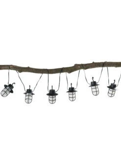 Lichterkette, Schwarz -Einrichtungsgegenstände Geschäft Laternenkette Lichterkette Schwarz 200 per1