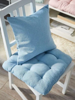 Kissen, Taubenblau -Einrichtungsgegenstände Geschäft Leif Kissen Hellblau Taubenblau 40x40 mil