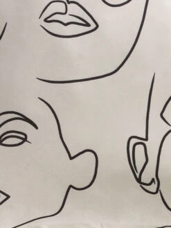 Kissen, Black/White -Einrichtungsgegenstände Geschäft Lenia Kissen SchwarzWeiss BlackWhite 45x45 lup