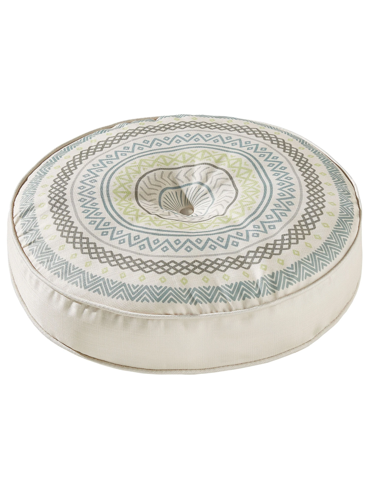 Outdoorkissen, Blau Outdoorkissen, Blau -Einrichtungsgegenstände Geschäft Leonora Bodenkissen Blau 60rund fper