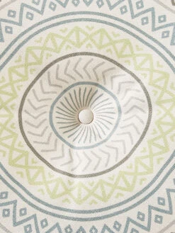 Outdoorkissen, Blau 4 Outdoorkissen, Blau -Einrichtungsgegenstände Geschäft Leonora Bodenkissen Blau 60rund lup