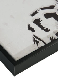 Leinwand-Druck-gerahmt, Schwarz/Weiss -Einrichtungsgegenstände Geschäft Leopard Druckgerahmt Schwarz SchwarzWeiss 40x50 lup2