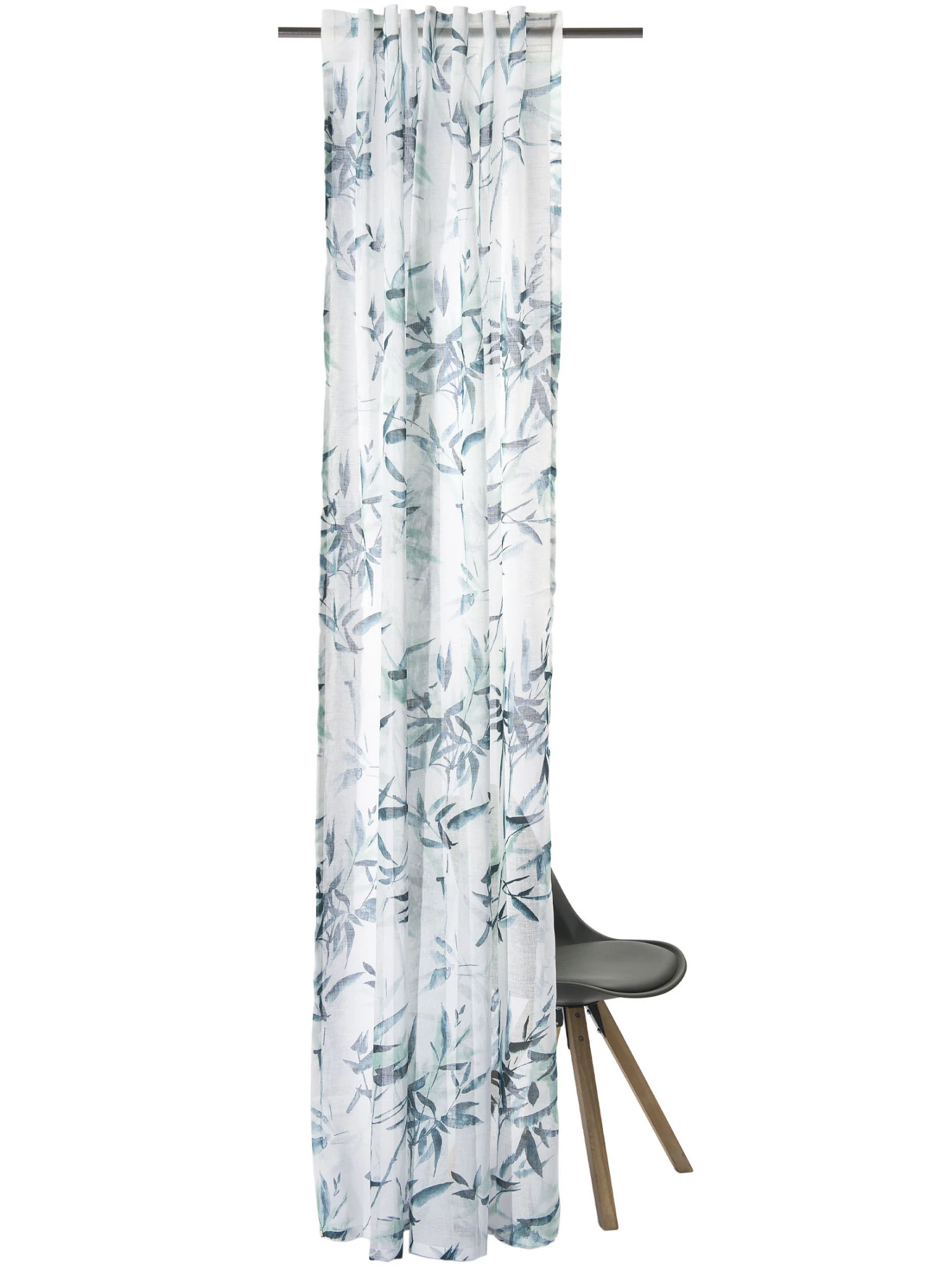 Vorhang mit Gardinenband, Jade Vorhang Mit Gardinenband, Jade -Einrichtungsgegenstände Geschäft Letizia Gardine VerdeckteSchlaufe Gruen Jade 140x245 pla2