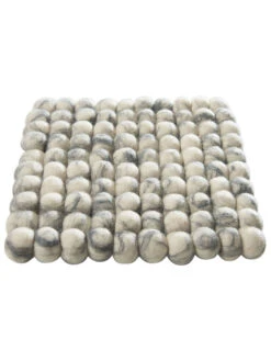 Topfuntersetzer, Grey Natural -Einrichtungsgegenstände Geschäft Liesta Filzkugel Untersetzer grau GreyNatural 20x20 fper