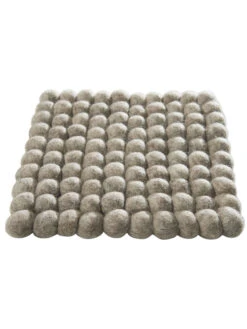 Topfuntersetzer, Stone Grey 4 Topfuntersetzer, Stone Grey -Einrichtungsgegenstände Geschäft Liesta Filzkugel Untersetzer grau StoneGrey 20x20 fper