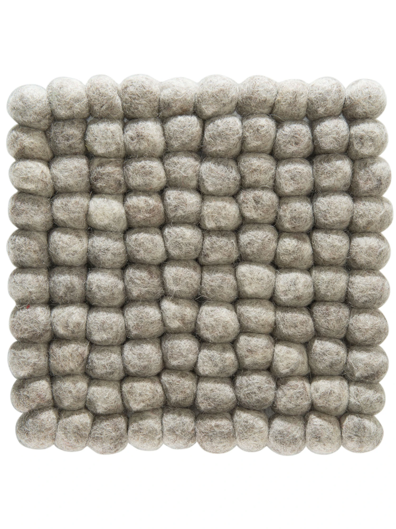 Topfuntersetzer, Stone Grey Topfuntersetzer, Stone Grey -Einrichtungsgegenstände Geschäft Liesta Filzkugel Untersetzer grau StoneGrey 20x20 pla