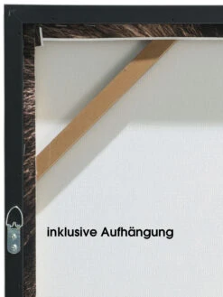 Leinwand-Druck-gerahmt, Braun -Einrichtungsgegenstände Geschäft Loewenkoenig Druckgerahmt Braun 50x70 ruk