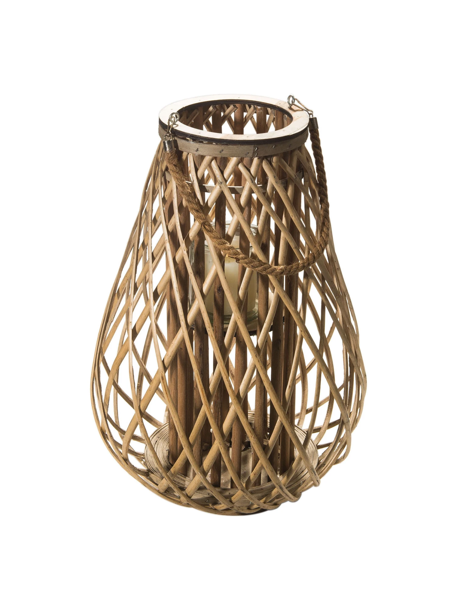 Laterne, Natur Laterne, Natur -Einrichtungsgegenstände Geschäft Lunara Laterne Hellbraun Natur 28x28x50 per1