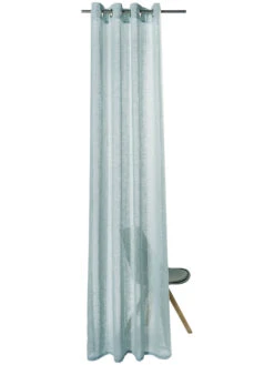 Ösenschal, Eisblau 4 Ösenschal, Eisblau -Einrichtungsgegenstände Geschäft Madox Gardine Oesenschal blau Eisblau 140x245 pla2