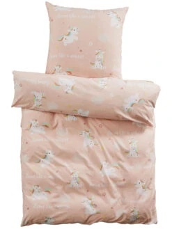 Kinderbettwäsche, Rose -Einrichtungsgegenstände Geschäft MagicalDreams Bettwaesche rosa Rose 135x200 pla