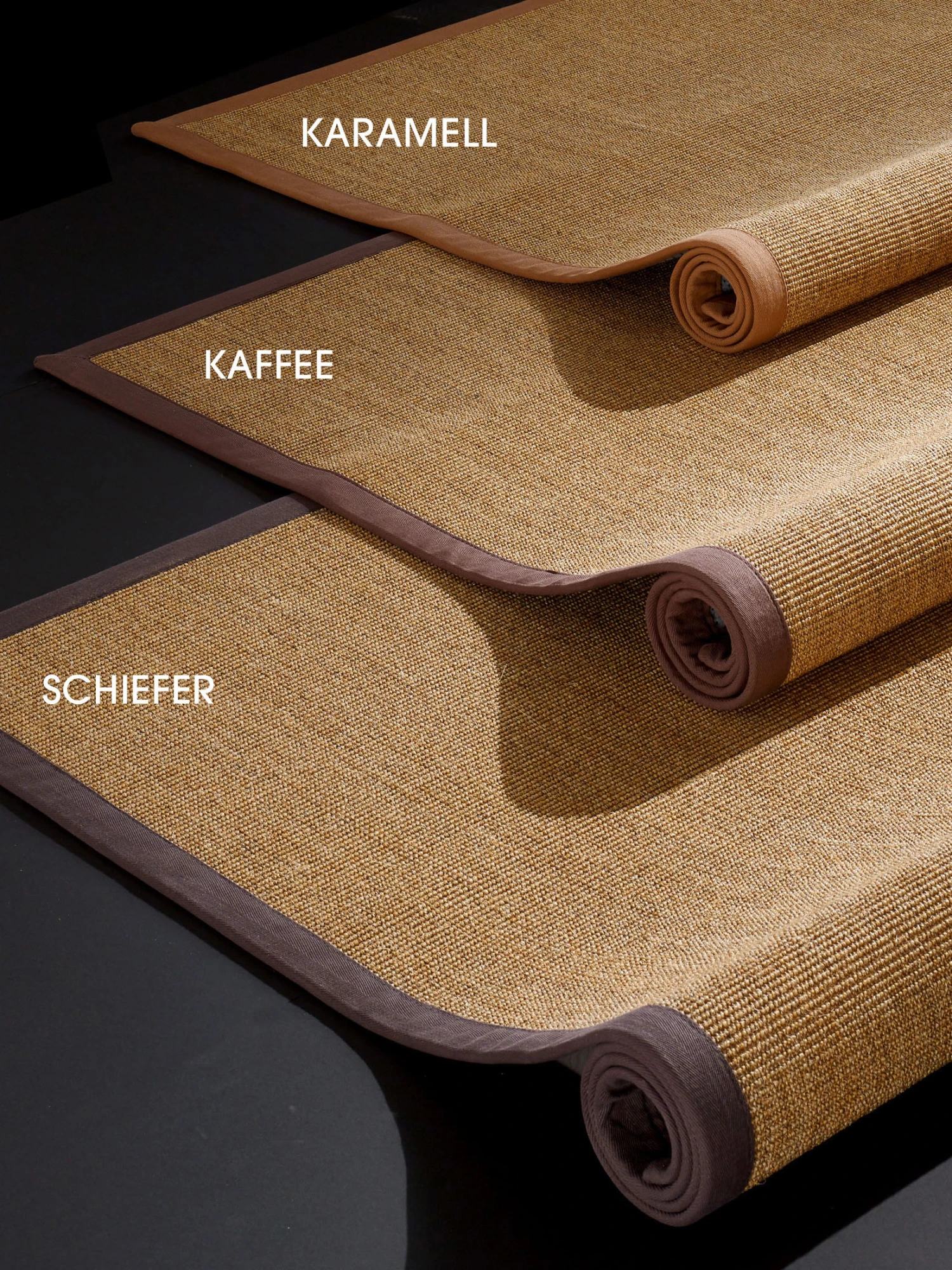 Sisal-Teppich, Schiefer Sisal-Teppich, Schiefer -Einrichtungsgegenstände Geschäft Maicao Sisalteppich Rollen
