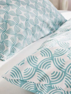 Satin-Bettwäsche, Altmint 3 Satin-Bettwäsche, Altmint -Einrichtungsgegenstände Geschäft Malanda Bettwaesche Blau Altmint 135x200 spar