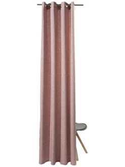 Ösenschal, Rose -Einrichtungsgegenstände Geschäft Malia Gardine Oesenschal Rosa Rose 140x245 pla2