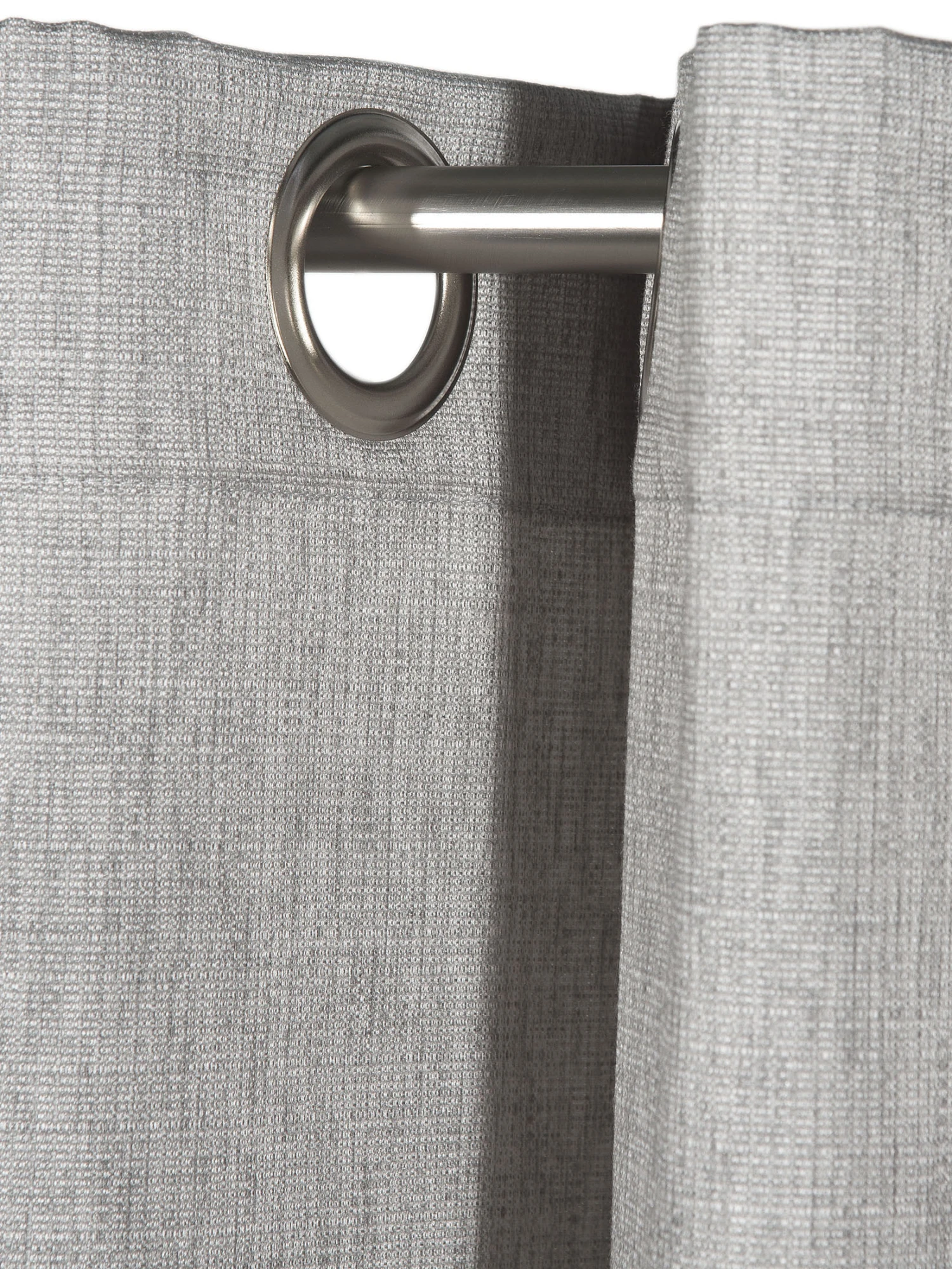 Ösenschal, Silber Ösenschal, Silber -Einrichtungsgegenstände Geschäft Malia Gardine Oesenschal hellgrau Silber 140x245 lup1