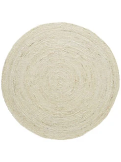 Jute-Teppich, Hellbeige 3 Jute-Teppich, Hellbeige -Einrichtungsgegenstände Geschäft Manacor JuteTeppich Creme Hellbeige 150rund pla