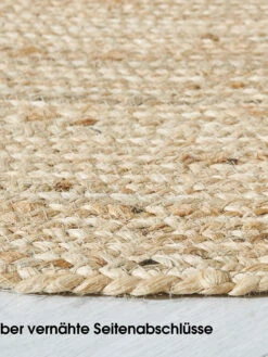 Jute-Teppich, Hellbeige 6 Jute-Teppich, Hellbeige -Einrichtungsgegenstände Geschäft Manacor Juteteppich beige dunkelbeige rund lup3