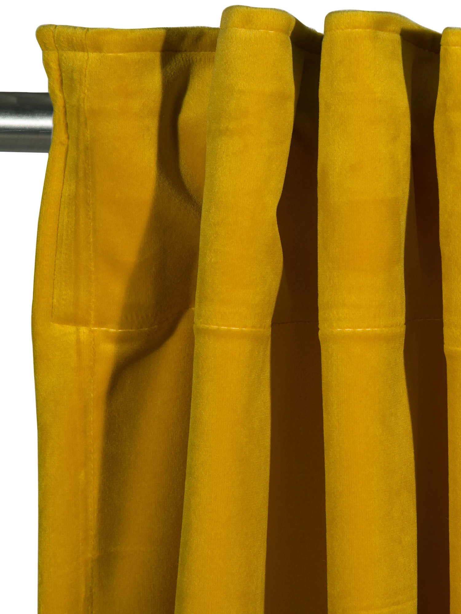 Vorhang mit Gardinenband, Senf Vorhang Mit Gardinenband, Senf -Einrichtungsgegenstände Geschäft Marilana Gardine verdeckteSchlaufe Gelb Senf 140x245 lup1