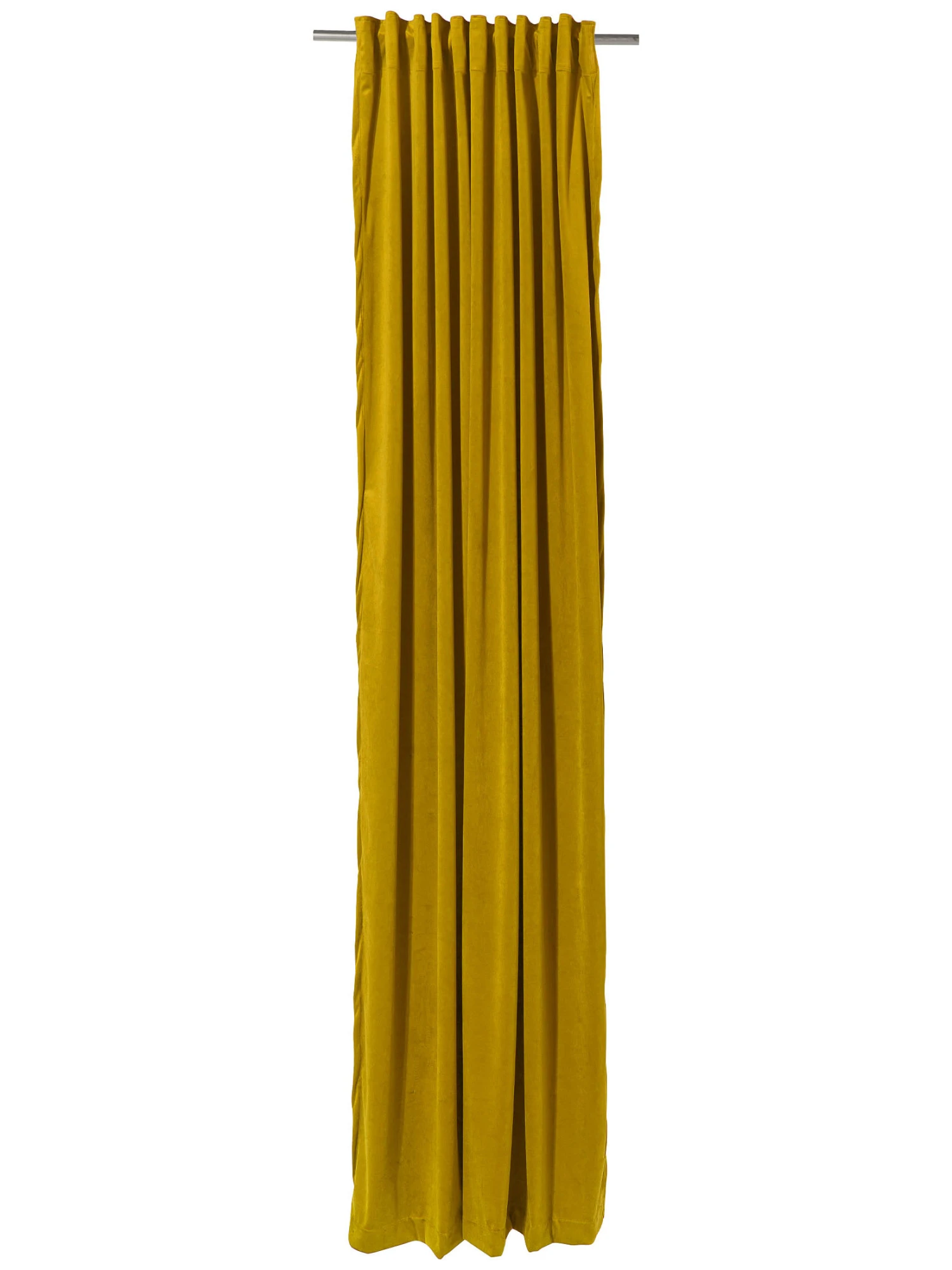 Vorhang mit Gardinenband, Senf Vorhang Mit Gardinenband, Senf -Einrichtungsgegenstände Geschäft Marilana Gardine verdeckteSchlaufe Gelb Senf 140x245 pla1