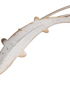 Wand-Objekt, Grau -Einrichtungsgegenstände Geschäft Metallfisch WandObjekt Grau 50x50 lup1